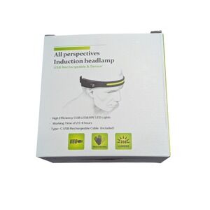 Lakumiqi - 3 Pack, Rechargeable Led Headlamp, Motion Sensor, 230 Wide Beam, 350L